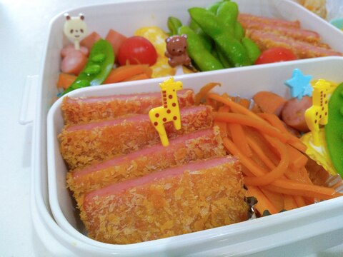 揚げ焼きでも♪スパムでハムカツ!!スパムカツ☆